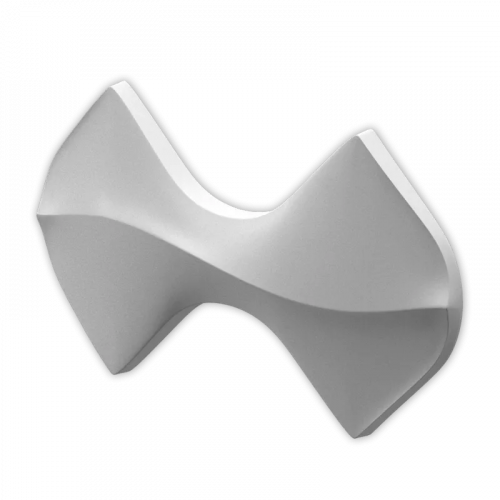 3D Панель FLIP platinum (глянец) из гипса в ламинации Artpole