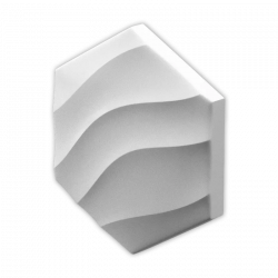 HEKSA-wave (мат) - 3D Панель Artpole в ламинации