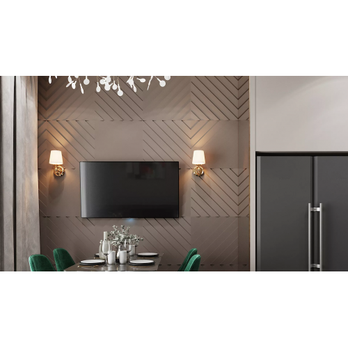 3D Панель LAMBERT platinum (мат) из гипса в ламинации Artpole