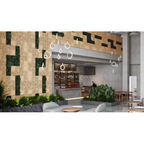 3D Панель 
LIST из гипса 600х600 мм. Artpole