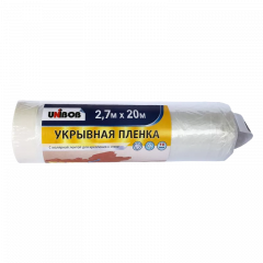 Пленка укрывная с малярной лентой UNIBOB 20м